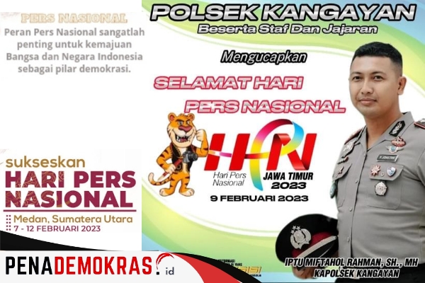Cintanya Kapolsek Kangayan Pada Pers Di HPN 2023