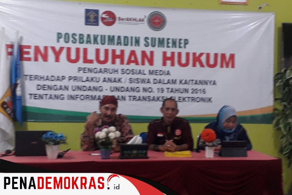 Kepedulian POSBAKUM Sumenep Melakukan Penyuluhan Hukum Untuk Pelajar 