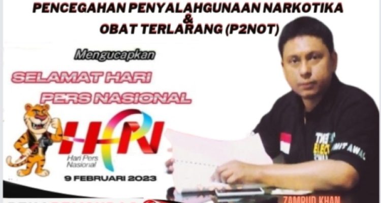 Ucapan Zamrud Khan Ketua P2NOT Sumenep Di HPN 2023