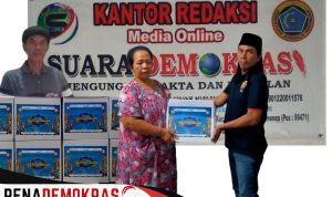 Melalui Redaksi Media Suarademokrasi Pelindo Kalianget Membagikan Paket Sembako