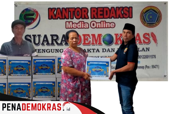 Melalui Redaksi Media Suarademokrasi Pelindo Kalianget Membagikan Paket Sembako