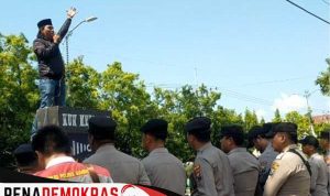 Aksi Demontrasi Mengecam Keras Sejumlah Anggota DPRD Sumenep