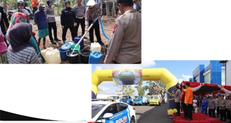Polres Sumenep Hadir Ditengah Masyarakat Yang Dilanda Kekeringan