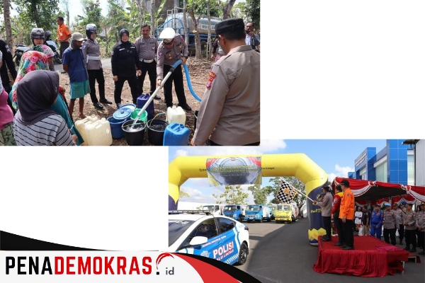 Polres Sumenep Hadir Ditengah Masyarakat Yang Dilanda Kekeringan