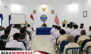 Persiapan Komandan Lanal Batuporong TNI AL Menyambut HUT Kemerdekaan RI Ke-78 Tahun