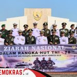 Menjelang HUT TNI Ke-78 Lanal Batuporon Lakukan Tabur Bunga