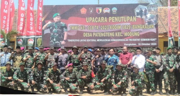 Danlanal Batuporon Hadiri Penutupan TMMD Ke 118 2023