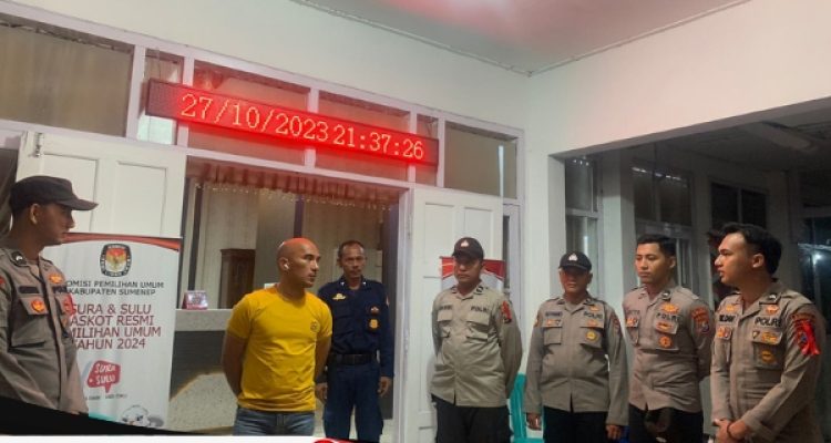 Wakapolres Sumenep Cek Piket Kantor KPU dan Bawaslu