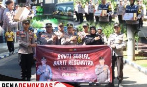 Penyerahan Baksos Kapolda Jatim Kepada Para Bhabinkamtibmas