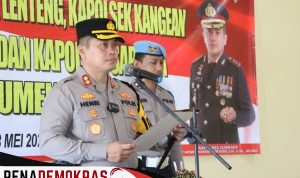 Kapolres Sumenep Memimpin Upacara Serah Terima Jabatan