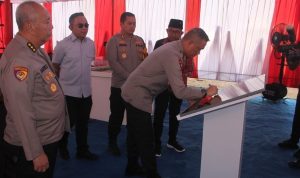 Kapolda Jatim Lakukan Peletakan Batu Pertama Gedung Satya Haprabu Polres Sumenep