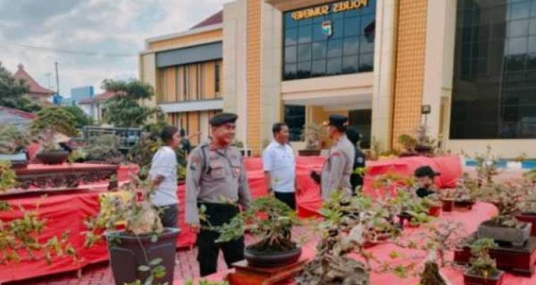 Polres Sumenep Gelar Kontes Bonsai dalam Rangka Hari Bhayangkara Ke-78