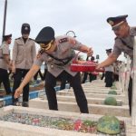 Kapolres Sumenep Pimpin Ziarah Tabur Dalam Rangka HUT Bhayangkara Ke-78