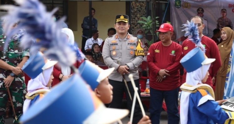 Pelepasan Lomba Drumband Dalam Rangka HUT Bhayangkara ke-78 di Sumenep