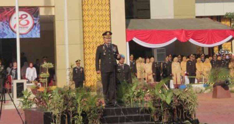 Upacara HUT Bhayangkara ke-78: Polri Presisi Membangun Negeri Menuju Indonesia Emas