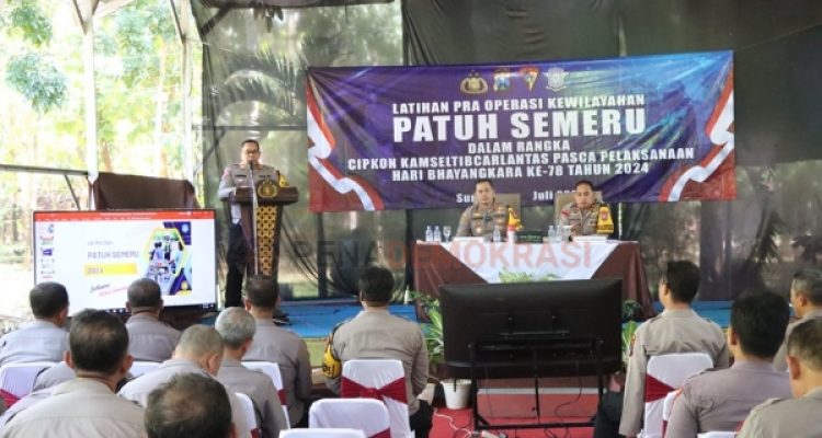 Kapolres Sumenep Pimpin Lat Pra Ops Patuh Semeru 2024