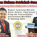 Kabag Hukum Setdakab Sumenep Memberikan Apresiasi Dan Selamat Kepada Bupati Fauzi