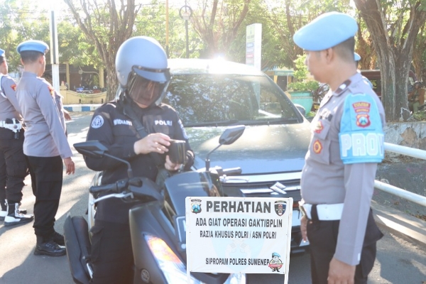 Polres Sumenep Gelar Gaktibplin Personel Ciptakan Kedisiplinan dalam Rangka Ops Patuh Semeru 2024