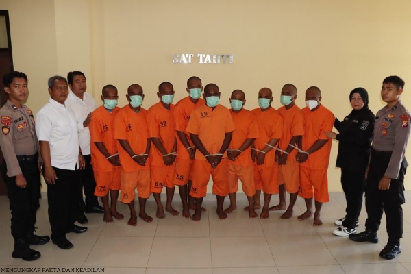 Polres Sumenep Amankan 9 Nelayan Gunakan Bahan Peledak