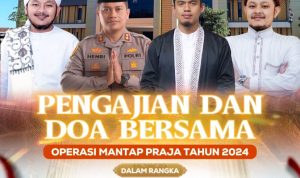 Hadiah..! Pengajian dan Doa Bersama Operasi Mantap Praja 2024 di Mapolres Sumenep 