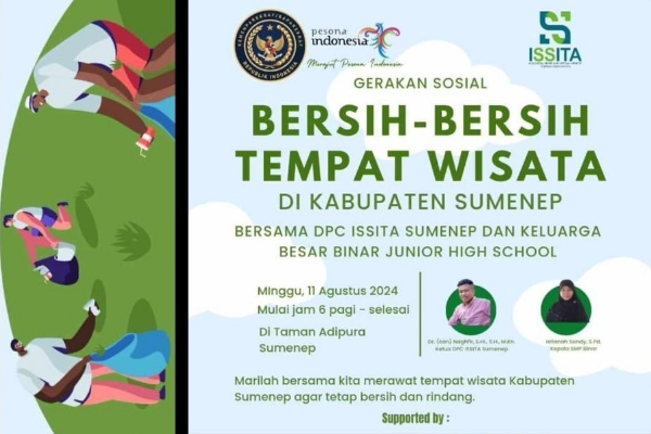 ISSITA Sumenep Dan Binar Junior High School Kolaborasi Akan Bersihkan Destinasi Wisata