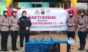 Polwan Polres Sumenep Gelar Bakti Sosial