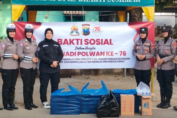 Polwan Polres Sumenep Gelar Bakti Sosial
