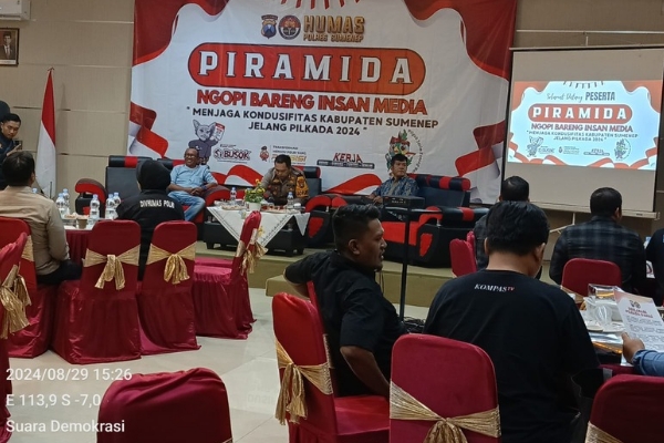 Polres Sumenep Dan Media Siap Jaga Kondusivitas Pilkada 2024