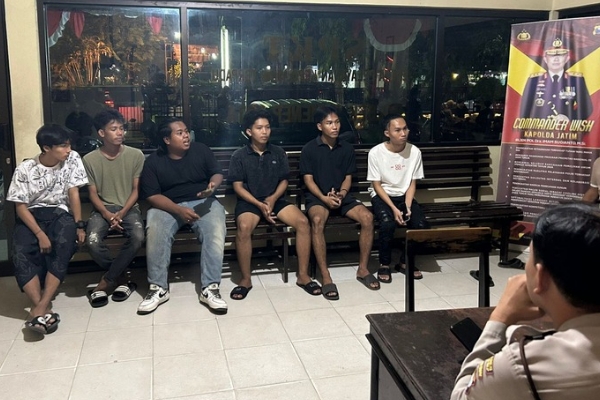 Polsek Sumenep Kota Cegah Tawuran di Jalan Diponegoro 12 Remaja Diamankan