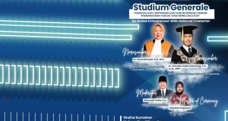 FH Unija Gelar Studium Generale: Menggali Harapan dan Tantangan Hukum Dalam Pembangunan Berkelanjutan
