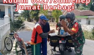 Koramil Kota Sumenep Jumat Berbagi Tumbuhkan Kepedulian Sosial