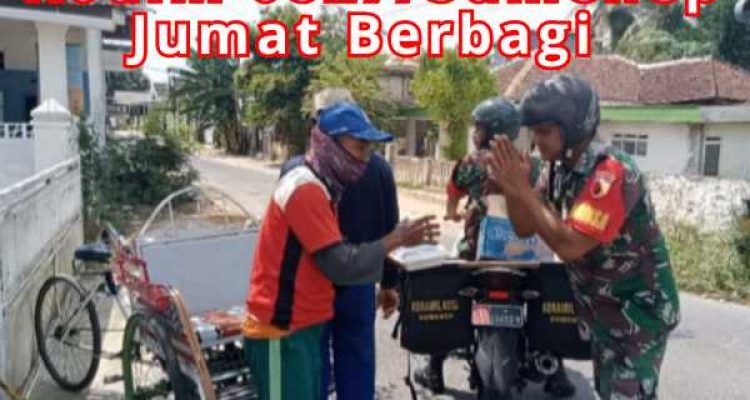 Koramil Kota Sumenep Jumat Berbagi Tumbuhkan Kepedulian Sosial