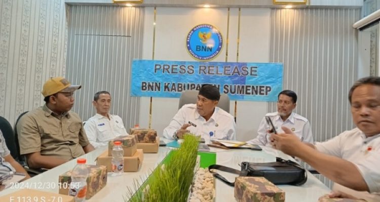 BNNK Sumenep Menggelar Jumpa Pers Akhir Tahun 2024