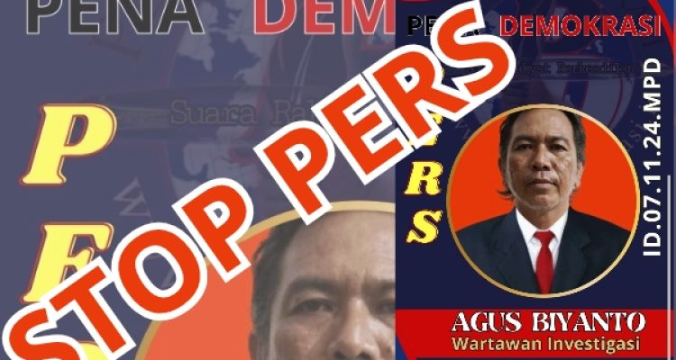 Stop Pers: Agus Biyanto Wartawan Pena Demokrasi Nusantara