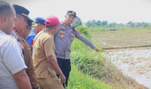 Kapolres Sumenep Pantau Lokasi Tanggul Jebol