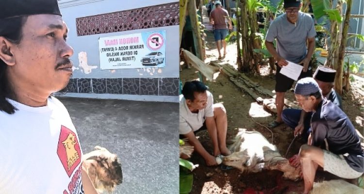 Berkurban Perintah Agama: Erfandi Kembali Sumbang Kambing di Idul Adha 2025