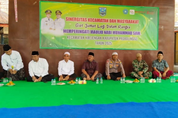 Sinergitas Kapolsek Krejengan Gelar Jumat Legi Maulid