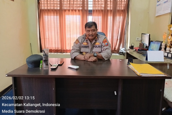Komitmen Kapolsek Kalianget Melindungi Masyarakat Dari Bahaya Pohon Tumbang 