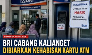 BRI Cabang Kalianget Dibiarkan Kehabisan Kartu ATM