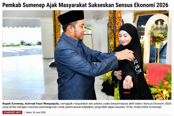 Pemkab Sumenep Ajak Masyarakat Sukseskan Sensus Ekonomi 2026