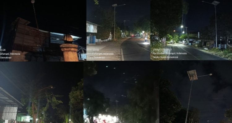 Sejumlah PJU Dibiarkan Mati Ancam Keselamatan Pengendara