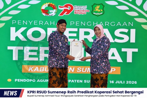 KPRI RSUD Sumenep Raih Predikat Koperasi Sehat Bergengsi