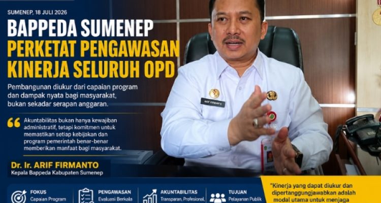 Bappeda Sumenep Perkuat Akuntabilitas Kinerja Seluruh Perangkat Daerah